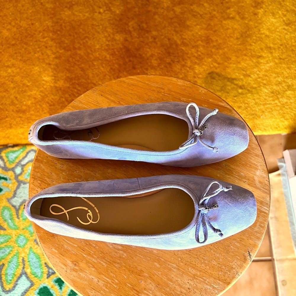Sam Edelman’s Marisol flat in cerulean blue!